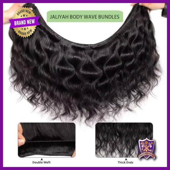 Brazilian Virgin Human Hair Extensions Body Wave 4 Bundles 12-18 Inch